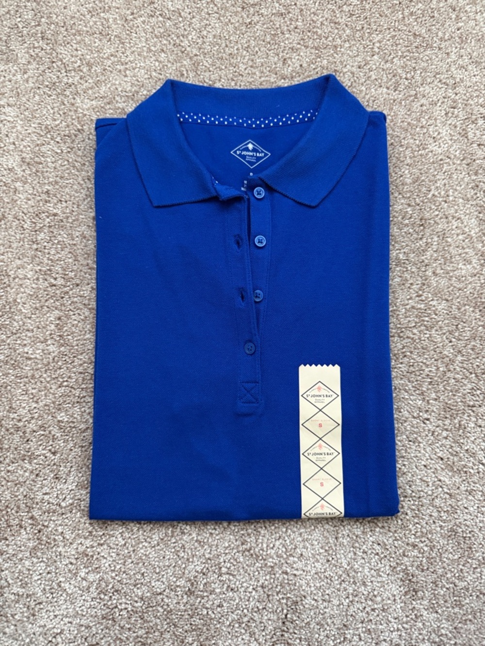 St. John's Bay Deep Blue Polo Shirt